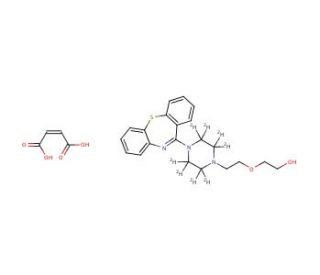 Quetiapine-d8 Fumarate (CAS 1185247-12-4) - chemical structure image