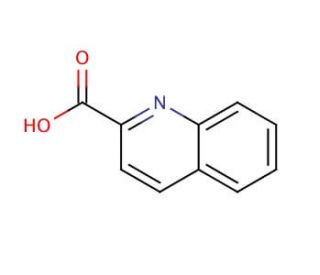 Quinaldic acid (CAS 93-10-7) - chemical structure image
