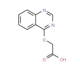 (Quinazolin-4-yloxy)-acetic acid (CAS 842959-64-2) - chemical structure image