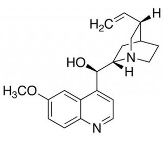 Quinine (CAS 130-95-0) - chemical structure image