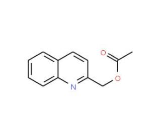 quinolin-2-ylmethyl acetate (CAS 60483-07-0) - chemical structure image