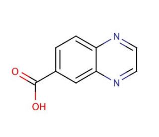 Quinoxaline-6-carboxylic acid (CAS 6925-00-4) - chemical structure image