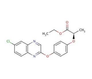 Quizalofop-p-ethyl (CAS 100646-51-3) - chemical structure image