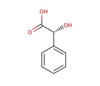 R-(&minus;)-Mandelic Acid (CAS 611-71-2) - chemical structure image