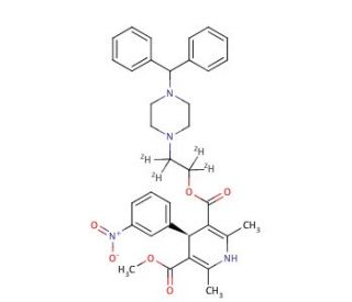R-(&minus;)-Manidipine-d4 - chemical structure image