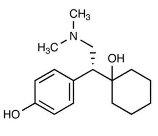 R-(&minus;)-O-Desmethyl Venlafaxine (CAS 142761-11-3) - chemical structure image