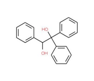 (R)-(&plus;)-1,1,2-Triphenyl-1,2-ethanediol (CAS 95061-46-4) - chemical structure image