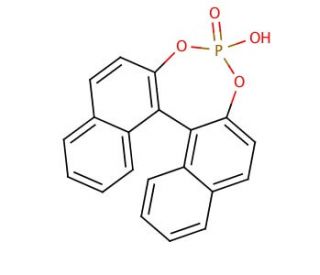 (R)-(&minus;)-1,1&prime;-Binaphthyl-2,2&prime;-diyl Hydrogen Phosphate (CAS 39648-67-4) - chemical structure image