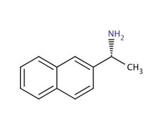 (R)-(+)-1-(2-Naphthyl)ethylamine (CAS 3906-16-9) - chemical structure image