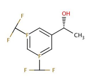 (R)-1-[3,5-Bis(trifluoromethyl)phenyl]ethanol (CAS 127852-28-2) - chemical structure image