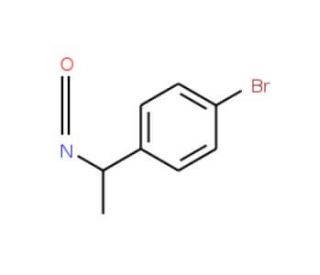 (R)-(&plus;)-1-(4-Bromophenyl)ethyl isocyanate (CAS 618461-78-2) - chemical structure image