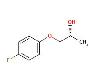 (R)-(&minus;)-1-(4-Fluorophenoxy)-2-propanol (CAS 307532-03-2) - chemical structure image