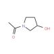 (R)-1-Acetyl-3-pyrrolidinol (CAS 916733-17-0) - chemical structure image