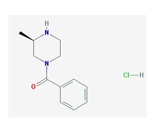 (R)-1-Benzoyl-3-methylpiperazine hydrochloride (CAS 474010-60-1) - chemical structure image