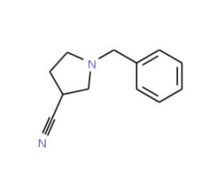 (R)-1-Benzyl-3-pyrrolidinecarbonitrile (CAS 157528-56-8) - chemical structure image