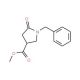 (R)-1-Benzyl-5-oxo-pyrrolidine-3-carboxylic acid methyl ester (CAS 428518-36-9) - chemical structure image