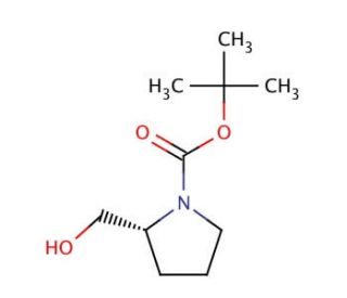 (R)-(&plus;)-1-Boc-2-pyrrolidinemethanol (CAS 83435-58-9) - chemical structure image