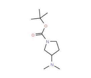 (R)-1-Boc-3-dimethylaminopyrrolidine (CAS 1004538-33-3) - chemical structure image