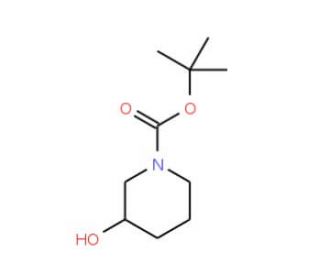 (R)-1-Boc-3-hydroxypiperidine (CAS 143900-43-0) - chemical structure image