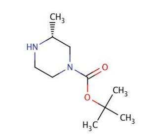 (R)-1-Boc-3-methylpiperazine (CAS 163765-44-4) - chemical structure image