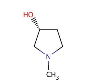 (R)-(&minus;)-1-Methyl-3-pyrrolidinol (CAS 104641-60-3) - chemical structure image