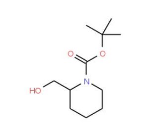 (R)-1-N-Boc-2-hydroxymethylpiperidine (CAS 134441-61-5) - chemical structure image