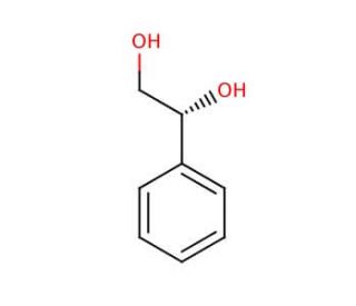(R)-(&minus;)-1-Phenyl-1,2-ethanediol (CAS 16355-00-3) - chemical structure image