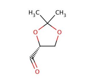 (R)-(&plus;)-2,2-Dimethyl-1,3-dioxolane-4-carboxaldehyde (CAS 15186-48-8) - chemical structure image