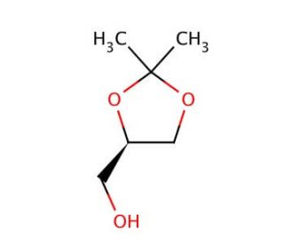 (R)-(&minus;)-2,2-Dimethyl-1,3-dioxolane-4-methanol (CAS 14347-78-5) - chemical structure image