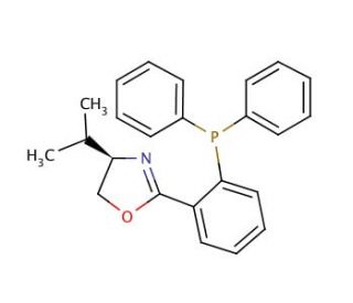 (R)-(&plus;)-2-[2-(Diphenylphosphino)phenyl]-4-isopropyl-2-oxazoline (CAS 164858-78-0) - chemical structure image