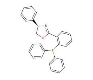 (R)-(&minus;)-2-[2-(Diphenylphosphino)phenyl]-4-phenyl-2-oxazoline (CAS 167171-03-1) - chemical structure image