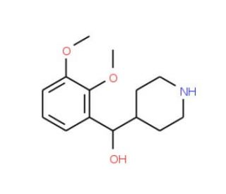 (R)-(2,3-Dimethoxyphenyl)-4-piperidinemethanol (CAS 243640-19-9) - chemical structure image