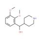 (R)-(2,3-Dimethoxyphenyl)-4-piperidinemethanol (CAS 243640-19-9) - chemical structure image