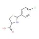 (R)-2-(4-Chloro-phenyl)-thiazolidine-4-carboxylic acid - chemical structure image