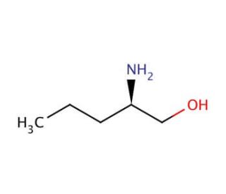 (R)-(&minus;)-2-Amino-1-pentanol (CAS 80696-30-6) - chemical structure image