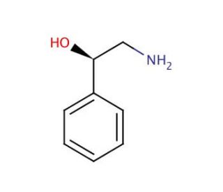 (R)-(−)-2-Amino-1-phenylethanol (CAS 2549-14-6) - chemical structure image