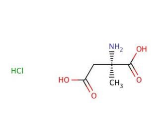 (R)-(&minus;)-2-Amino-2-methylbutanedioic Acid Hydrochloride Salt (CAS 143282-42-2) - chemical structure image