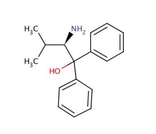 (R)-(&plus;)-2-Amino-3-methyl-1,1-diphenyl-1-butanol (CAS 86695-06-9) - chemical structure image
