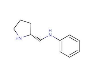 (R)-(&minus;)-2-(Anilinomethyl)pyrrolidine (CAS 68295-45-4) - chemical structure image