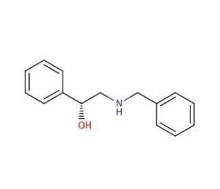 (R)-(&minus;)-2-Benzylamino-1-phenylethanol (CAS 107171-75-5) - chemical structure image