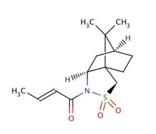 (R)-(&minus;)-(2-Butenoyl)-2,10-camphorsultam (CAS 94668-55-0) - chemical structure image