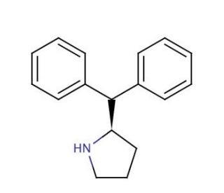 (R)-(&plus;)-2-(Diphenylmethyl)pyrrolidine (CAS 22348-31-8) - chemical structure image