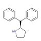 (R)-(+)-2-(Diphenylmethyl)pyrrolidine (CAS 22348-31-8) - chemical structure image