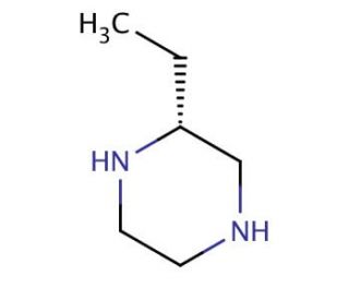 (R)-2-Ethyl-piperazine (CAS 207284-20-6<br/>) - chemical structure image