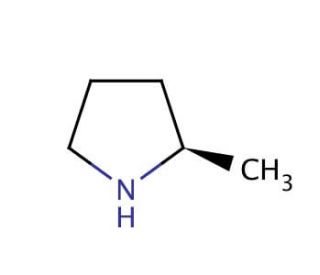 (R)-(&minus;)-2-Methylpyrrolidine (CAS 41720-98-3) - chemical structure image
