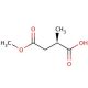 (R)-(+)-2-Methylsuccinic acid 4-methyl ester (CAS 81025-83-4) - chemical structure image
