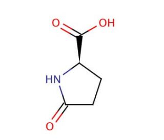 (R)-(&plus;)-2-Pyrrolidone-5-carboxylic acid (CAS 4042-36-8) - chemical structure image