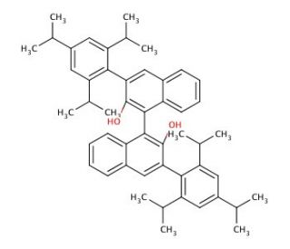 (R)-3,3&prime;-Bis(2,4,6-triisopropylphenyl)-1,1&prime;-bi-2-naphthol (CAS 247123-09-7) - chemical structure image