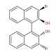 (R)-(+)-3,3′-Dibromo-1,1′-bi-2-naphthol (CAS 111795-43-8) - chemical structure image