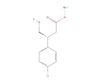 (R)-3-(4-Chlorophenyl)-4-hydroxybutyric Acid Sodium Salt (CAS 1346617-22-8) - chemical structure image